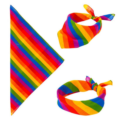 Rainbow Bandana 55X55 Cm - 100% Cotton