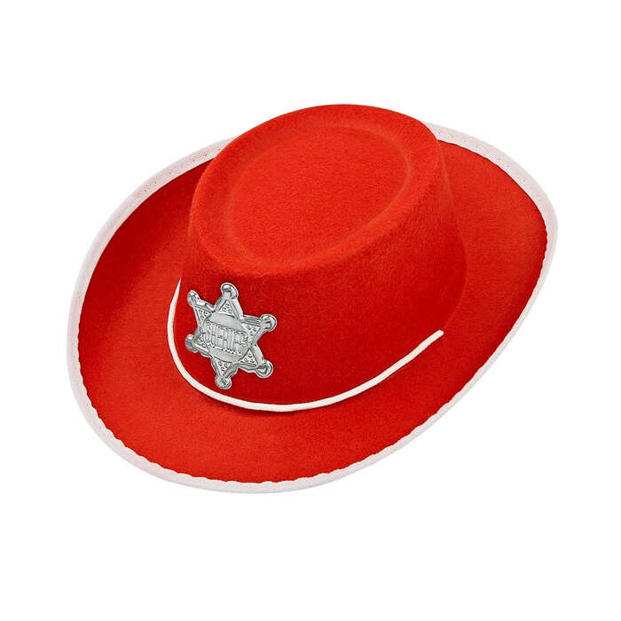 Red Cowboy Hat Felt
