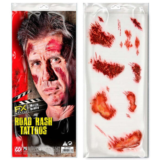 Sets Of 6 Road Rash Tattoos