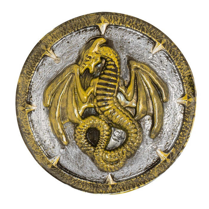 Dragon Shield With Handles 48 Cm  