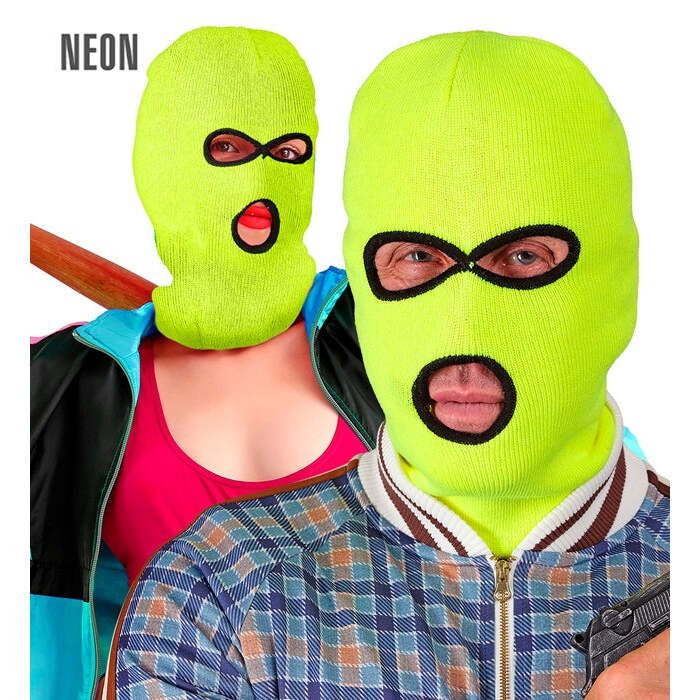 Neon Yellow Balaclava Mask
