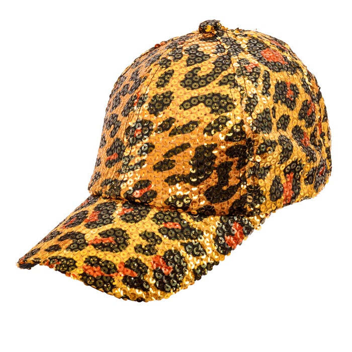 Animalier Leopard Sequin Cap