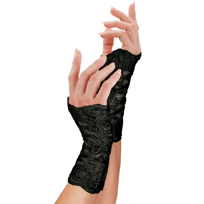 Black Lace Gloves