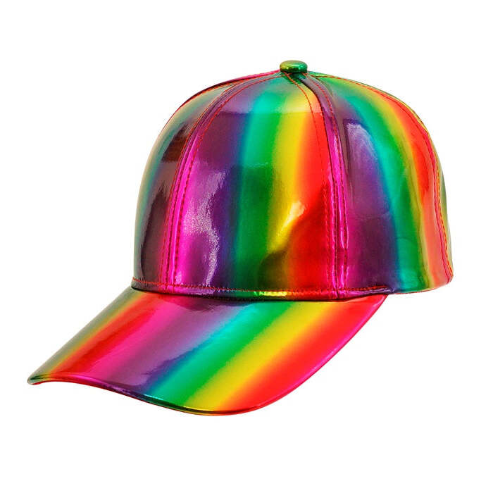Rainbow Holographic Cap