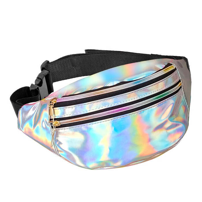 Silver Holographic Belt Bag