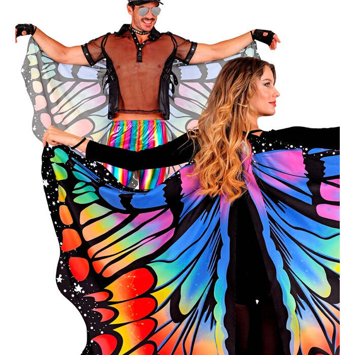 Rainbow Butterfly Wings 175 X 140 Cm 