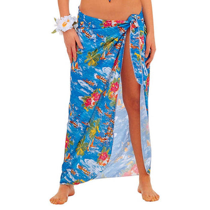 Hawaiian Pareo Light Blue