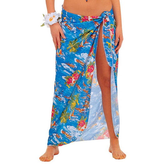 Hawaiian Pareo Light Blue