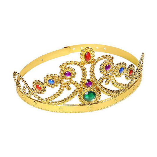 Gold Queen Crown With Gems