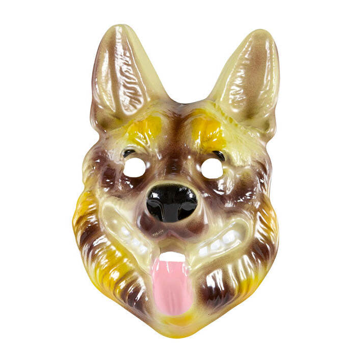 Pvc German Shepherd Mask Child Size