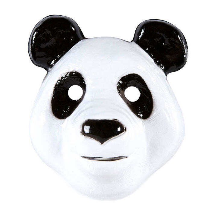 Pvc Panda Mask Child Size