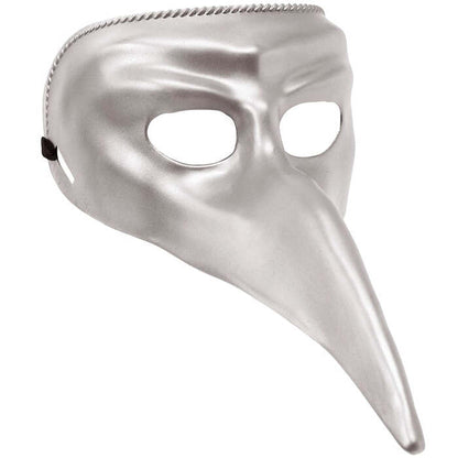 Silver Venetian Mask Plastic