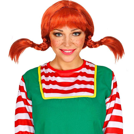 Playful Girl Wig With Bendable Plaits - In Polybag