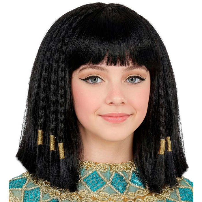 Cleopatra Wig With Decorated Plaits In Box