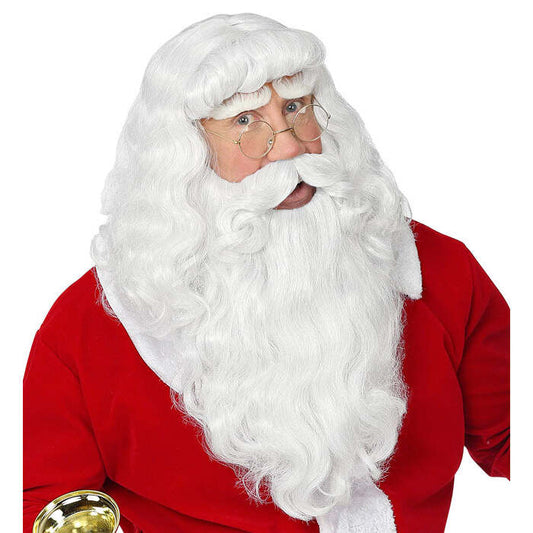 Deluxe Santa Claus Wig With Beard & Moustache In Box