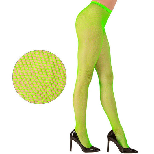 Neon Green Fishnet Pantyhose