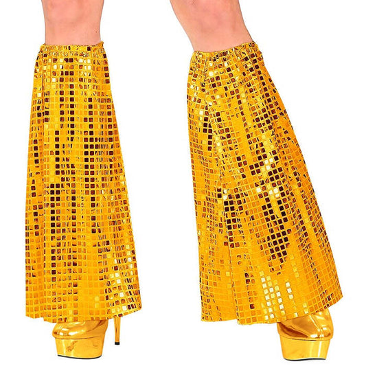 The 70S Disco Style  Gold Sequin Leg Warmers 