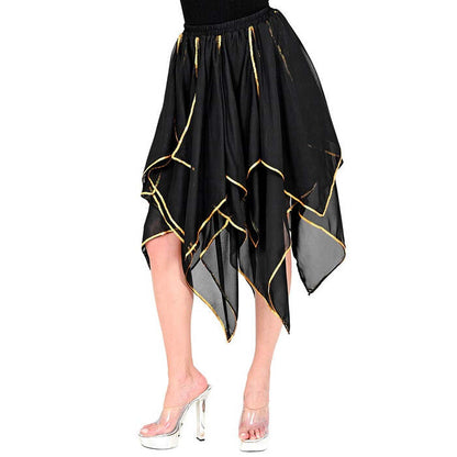 Black Chiffon Skirt