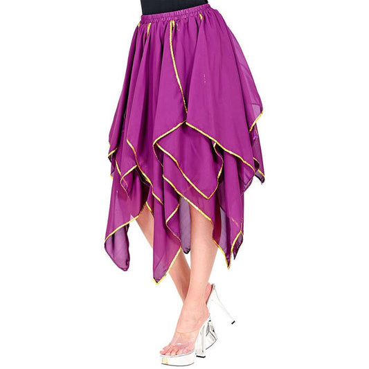 Purple Chiffon Skirt