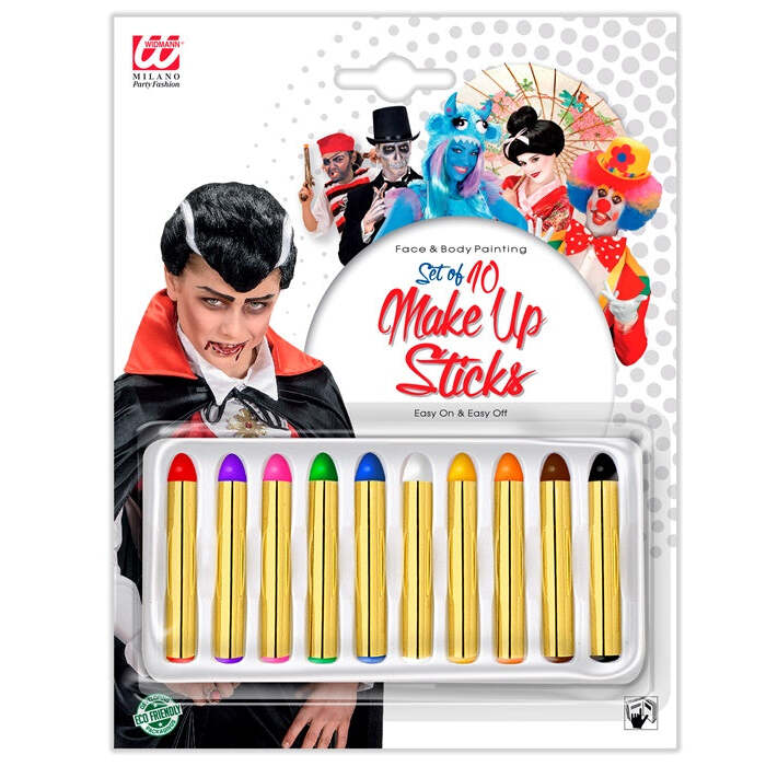 Set Of 10 Make-Up Sticks - 24 Ml