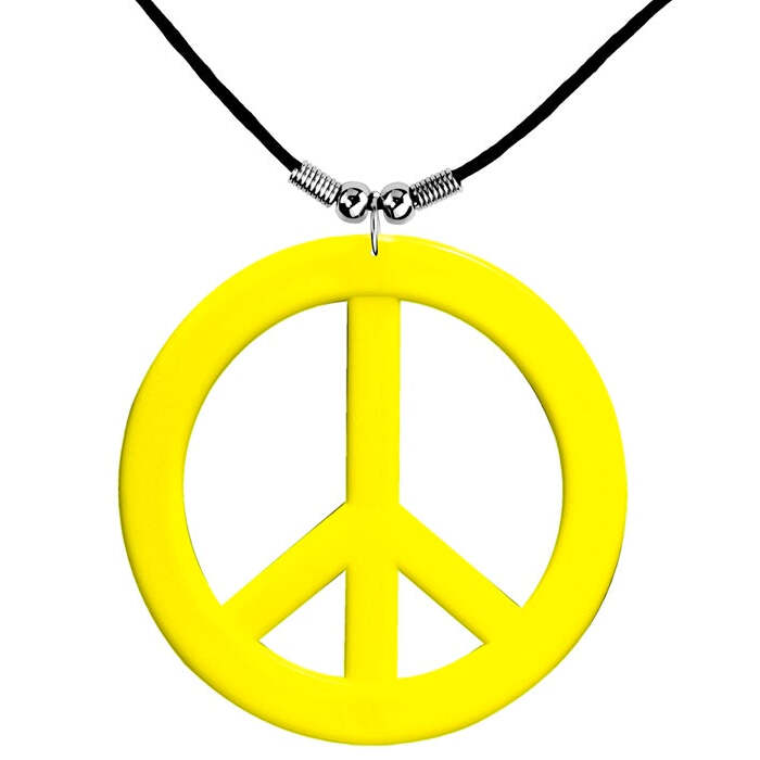 Neon Yellow Hippie Necklace