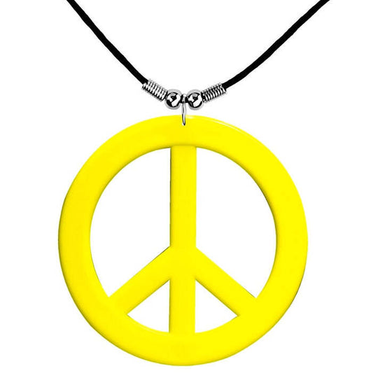Neon Yellow Hippie Necklace