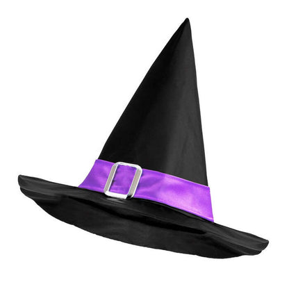 Witch Hat With Purple Band And Buckle