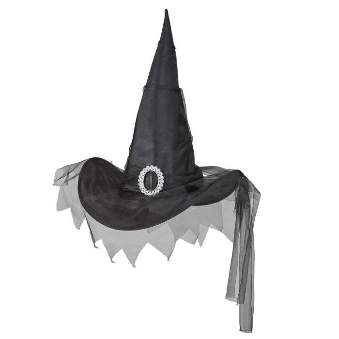 Black Witch Hat With Tulle