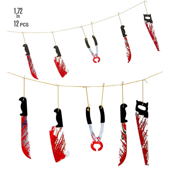 Bloody Weapons Garland 172 Cm
