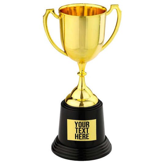 Trophy With Customizable Adhesive Etiquette 22 Cm