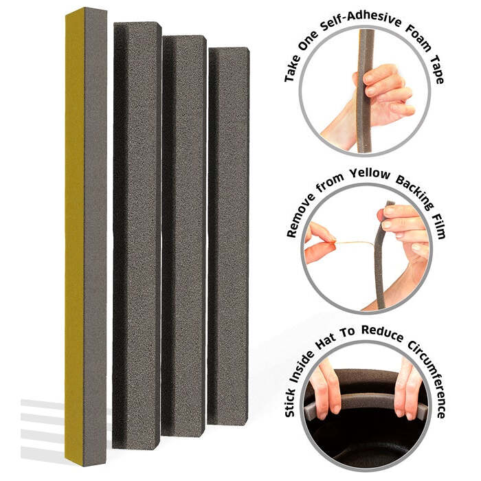 4 Self-Adhesive Foam Tapes To Fix Loose Fitting Hats