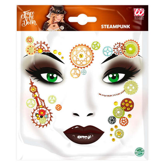 Steampunk Adhesive Face Art Decor