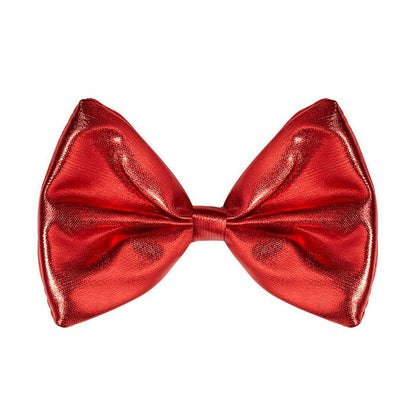 Red Metallic Bow Tie