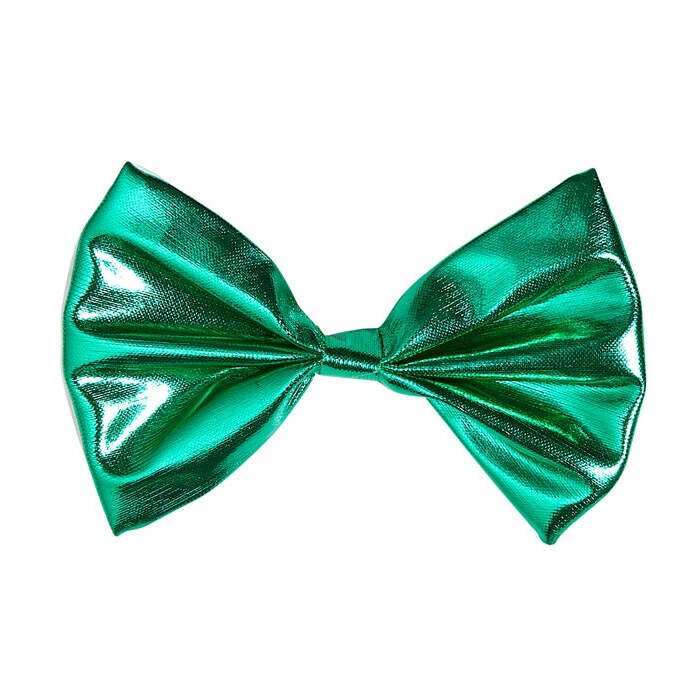 Green Metallic Bow Tie
