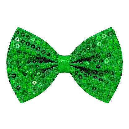 Green Sequin Bow Tie