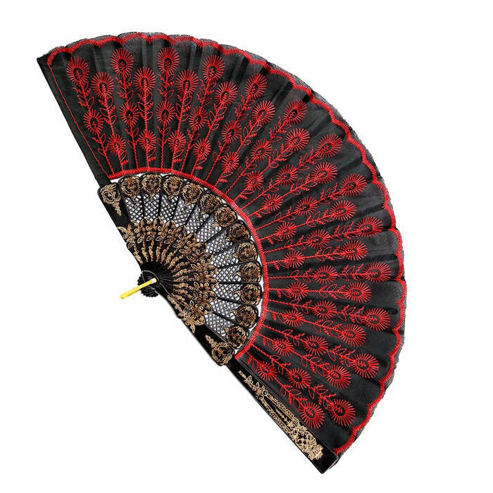 Red Lace Fan