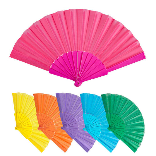 Fabric Fan 23 Cm - 6 Colors Ass.