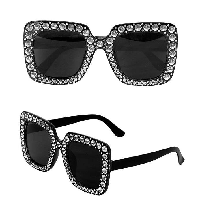 Glasses Strass Black