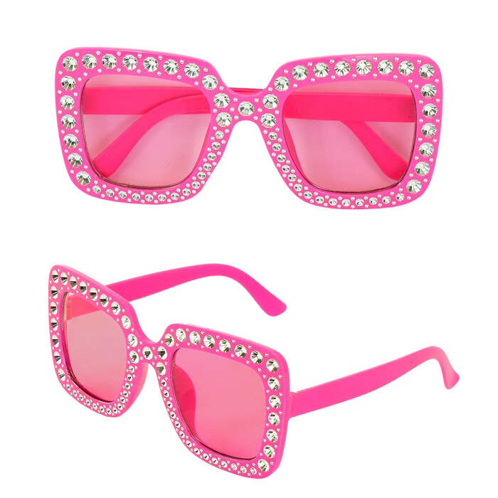 Glasses Strass Pink