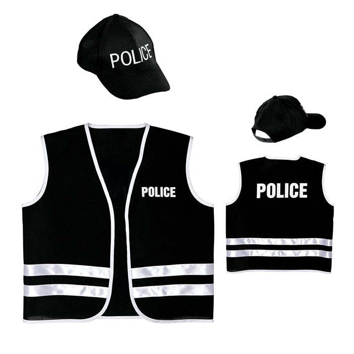 Police Officer  Vest, Cap 