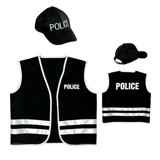 Police Officer  Vest, Cap 