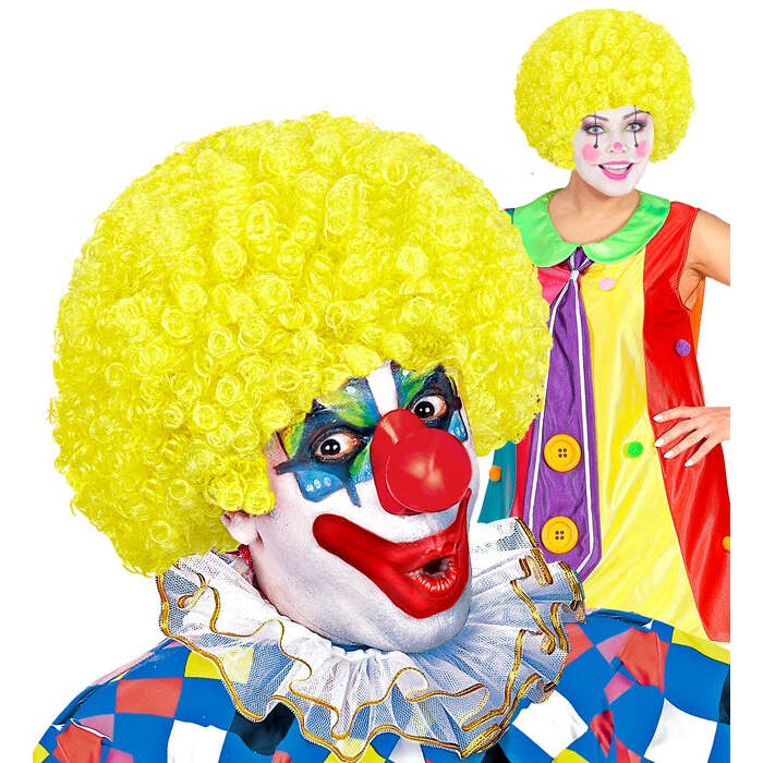 Curly Wig Yellow - In Polybag