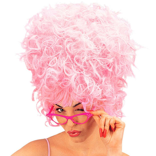 Pink Priscilla Wig In Polybag