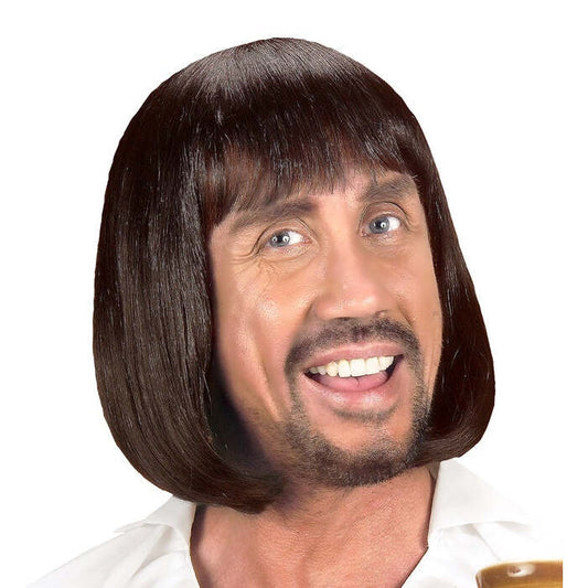 Brown Medieval Man Wig In Polybag