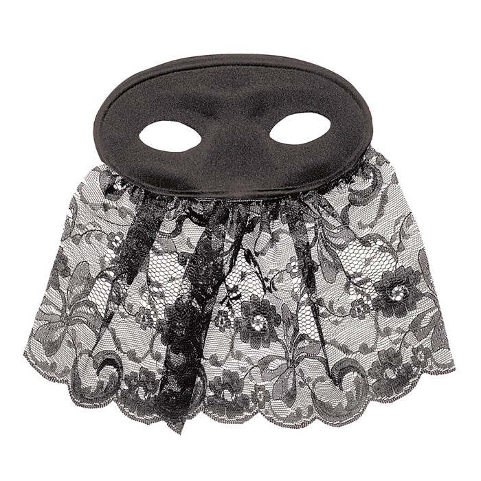Black Veiled Carmen Eyemask