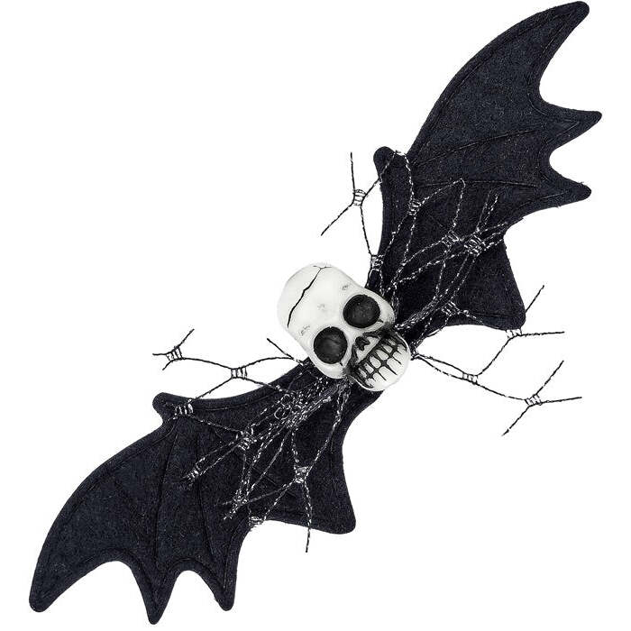 Hair Clip Bat Skull Child Size