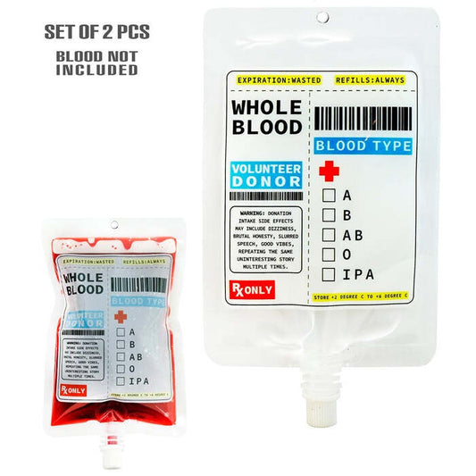 Set Of 2 Flask Blood Bag