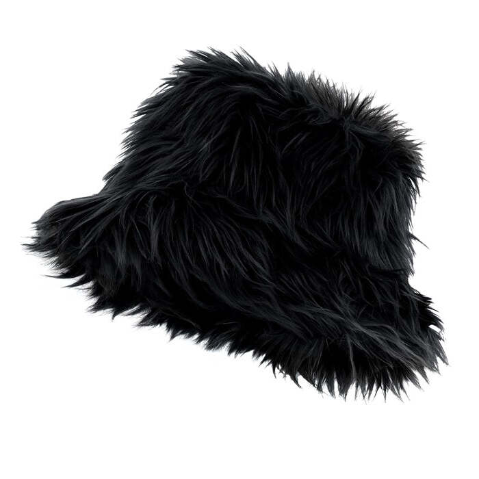 Bucket Hat Plush Black