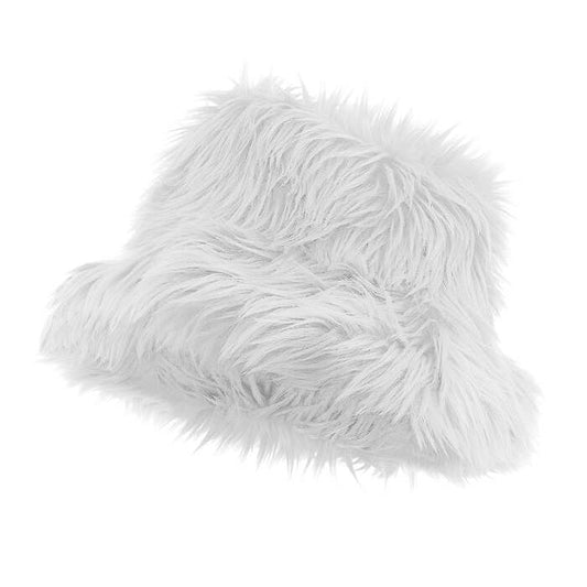 Bucket Hat Plush White