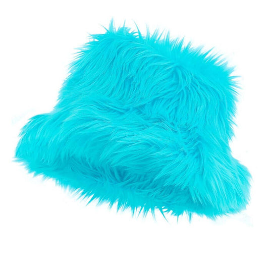 Bucket Hat Plush Turquoise
